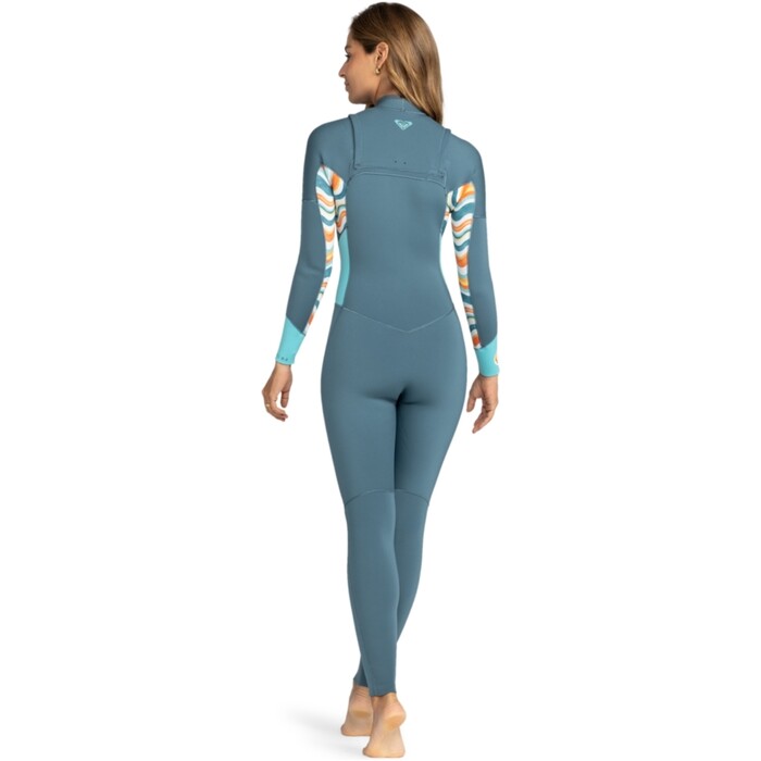 2024 Roxy Mujer Swell Series 3/2mm Chest Zip Neopreno ERJW103122 - Starglazer